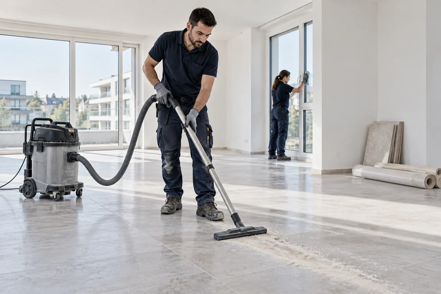 Pulizia di fine cantiere